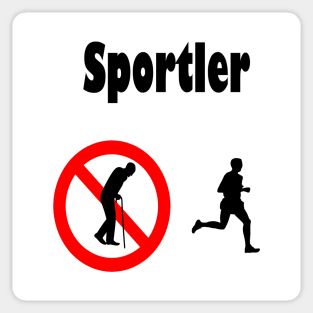 Sportler Sticker